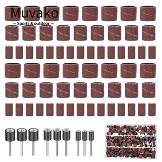 MUVAKO ชุดดอกสว่านขัดเล็บ 338 ชิ้น ทนทาน อุปกรณ์เสริม สําหรับ Dremel