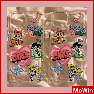 Mowin - เข้ากันได้สำหรับ เคสไอโฟน เคสไอโฟน11 เคส iphone 11 เคสไอโฟนใสเคสโทรศัพท์ TPU รูใหญ่เคสนิ่มกันกระแทกการ์ตูนน่ารักสาวน้อยเข้ากันได้กับ iPhone 13 Pro max 12 Pro Max 11 xr xs max 7Plus 8Plus