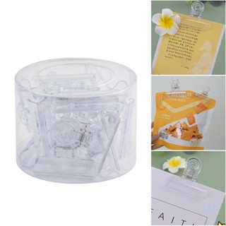 Lid ชุดคลิปหนีบกระดาษ เอกสาร ขนมขบเคี้ยว อเนกประสงค์ 12 ชิ้น