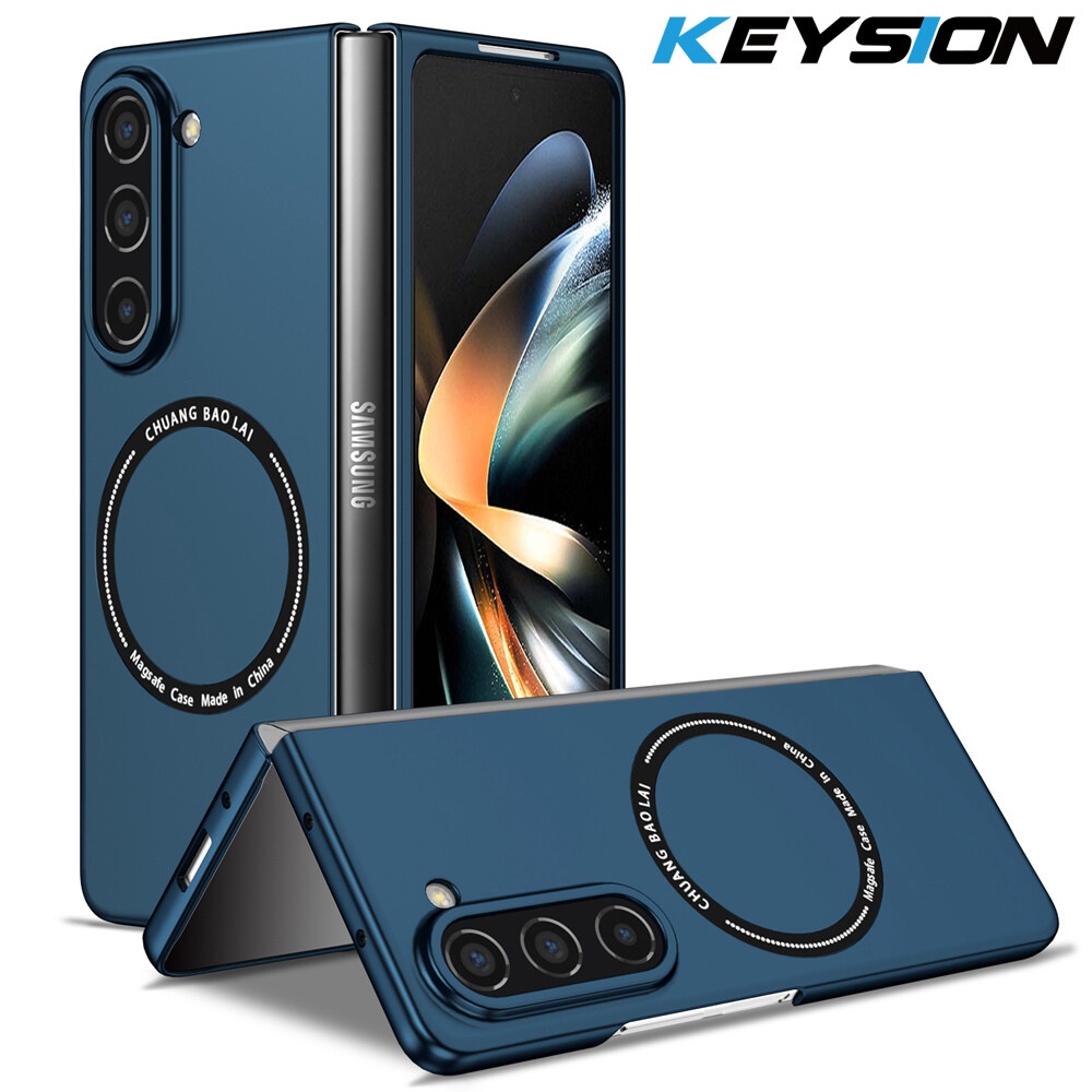 Keysion เคสโทรศัพท์มือถือ PC กันกระแทก แบบแม่เหล็ก สําหรับ Samsung Galaxy Z Fold 5 5G 4 3 Galaxy Z Fold 3 4 5 5G