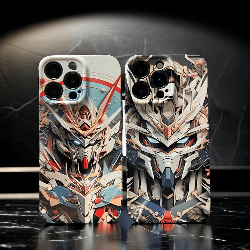 Gundam Mecha Street Wear Hard Case ฟิล ์ มเคสโทรศัพท ์ สําหรับ iPhone 14 14pro 14plus 13 13mini 13pro 13prm iPhone 11 Pro Max 12 7plus 8plus Xr XS 13 12mini Pro Max