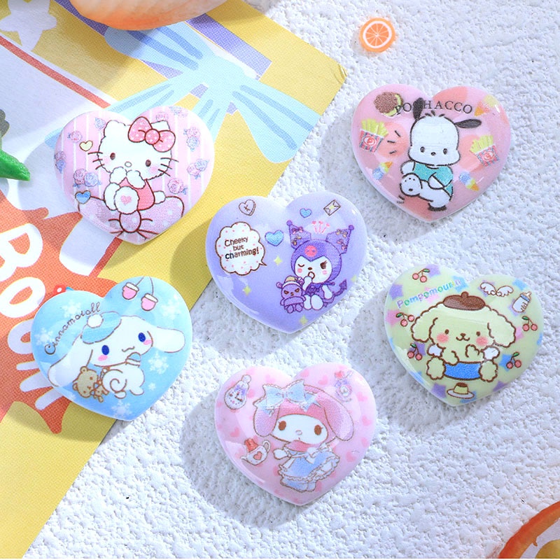 กาวเรซิ่น รูปสัตว์ ซานริโอ้ แฮนด์เมด diy สําหรับทําเครื่องประดับ กิ๊บติดผม รองเท้า diy