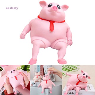 Aasleaty ของเล่นบีบสกุชชี่ รูปหมูน่ารัก 3D สีชมพู คลายเครียด สําหรับเด็ก และผู้ใหญ่