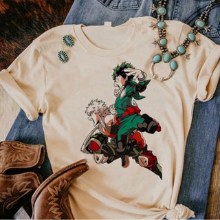 เสื้อยืด พิมพ์ลายการ์ตูน Deku แฟชั่นฤดูร้อน สําหรับผู้หญิง