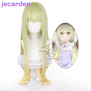 Jecarden Cecilia วิกผมคอสเพลย์ ยาว 100 ซม. สีขาว ไล่โทนสีทอง สําหรับผู้หญิง