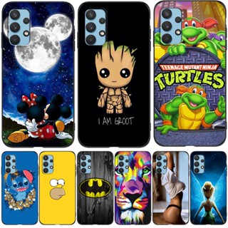 เคสโทรศัพท์มือถือ Tpu ปิดด้านหลัง ลายการ์ตูนแมงมุมน่ารัก สีดํา สําหรับ Samsung Galaxy A72 5G 4G