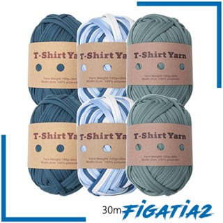 [Figatia2] ด้ายถักมาคราเม่ สําหรับถักนิตติ้ง ถักนิตติ้ง ถักนิตติ้ง 6 ชิ้น