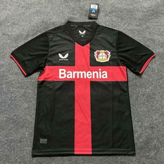 เสื้อกีฬาแขนสั้น ลายทีมชาติฟุตบอล Leverkusen FC 23-24 ไซส์ S-XXL ชุดเหย้า สําหรับผู้ชาย