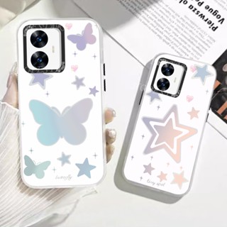 เคสโทรศัพท์มือถือแบบแข็ง ไล่โทนสี ลายดาว สําหรับ Realme C53 C55 10 C35 C33 C31 C30 C30S C21Y C25Y C15 C12 C25 C25S C20A C11 9i 5i 6i C3 C2 8i 5G Pro A1K Narzo 50A 50iPrime Narzo 50A Narzo20