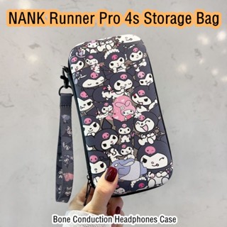 【ของแท้】กระเป๋าเก็บหูฟัง แบบพกพา ลายการ์ตูนหมีสตรอเบอร์รี่ สําหรับ NANK Runner Pro 4s NANK Runner Pro 4s