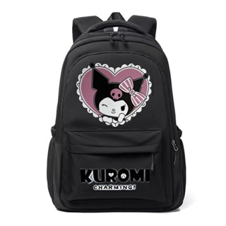 กระเป๋าเป้สะพายหลัง ลายการ์ตูน Kuromi น่ารัก สําหรับนักเรียนหญิง