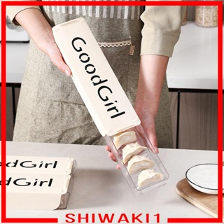 [Shiwaki1] ถาดเก็บอาหารเกี๊ยว ไข่ และปลา พร้อมฝาปิด แบบพกพา สําหรับตู้เย็น