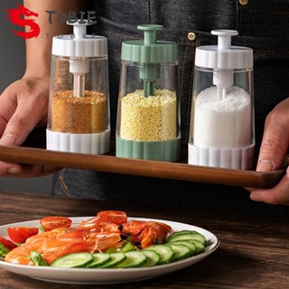 Tobie เครื่องจ่ายเกลือ เครื่องเทศ แบบกด พลาสติก 0.5 กรัม สําหรับบาร์บีคิว