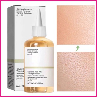 Glycolic Acid Toning โทนเนอร์ขัดผิวหน้า กรดไกลโคลิก 7 100 มล. 240 มล. สําหรับฝ้า