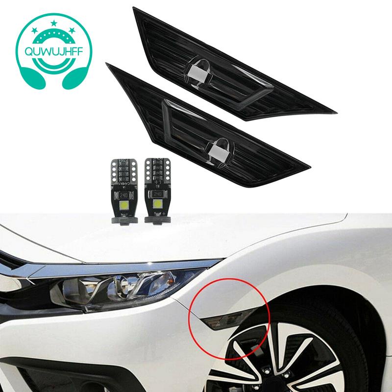 เลนส์สี ไฟมาร์กเกอร์ด้านข้าง พร้อมไฟ Led สําหรับ 2016-19 Honda Civic JDM