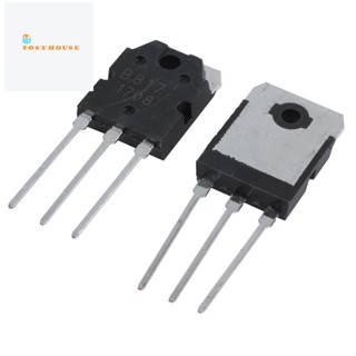 ทรานซิสเตอร์ ซิลิโคน 2 - D 1047 + B 817, 200 V, 12 A