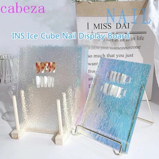 CABEZA บอร์ดใส ทรงสี่เหลี่ยมผืนผ้า สําหรับฝึกยิงเล็บ