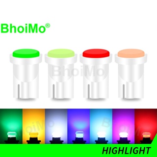 Bhoimo COB ไฟสัญญาณ led T10 W5W 194 168 DC12V สีเหลือง สําหรับติดป้ายทะเบียนรถยนต์ รถจักรยานยนต์