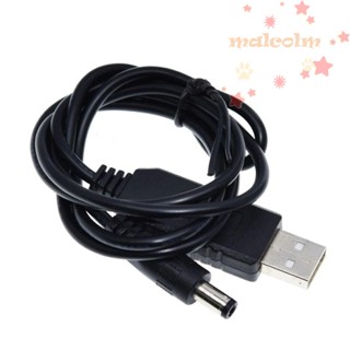 MALCOLM สายเคเบิลแปลงไฟ DC 5V เป็น DC 9V 12V USB 2.1x5.5 มม.