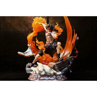 ฟิกเกอร์ One Piece Resonance Bond Yandi.Ace Scene Statue แบบเรืองแสง พร้อมกล่องอุปกรณ์