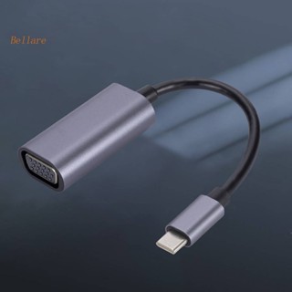 {พร้อมส่ง} อะแดปเตอร์แปลงสายเคเบิลวิดีโอ USB C เป็น VGA 1080P HD สําหรับ MacBook Air Pro [Bellare.th]