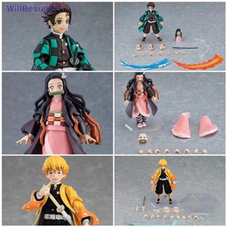 [WillBesugarT] ฟิกเกอร์ Demon Slayer Kamado Nezuko Figma 508-DX Tanjiro 498-DX Zenitsu 522-DX 1 ชิ้น