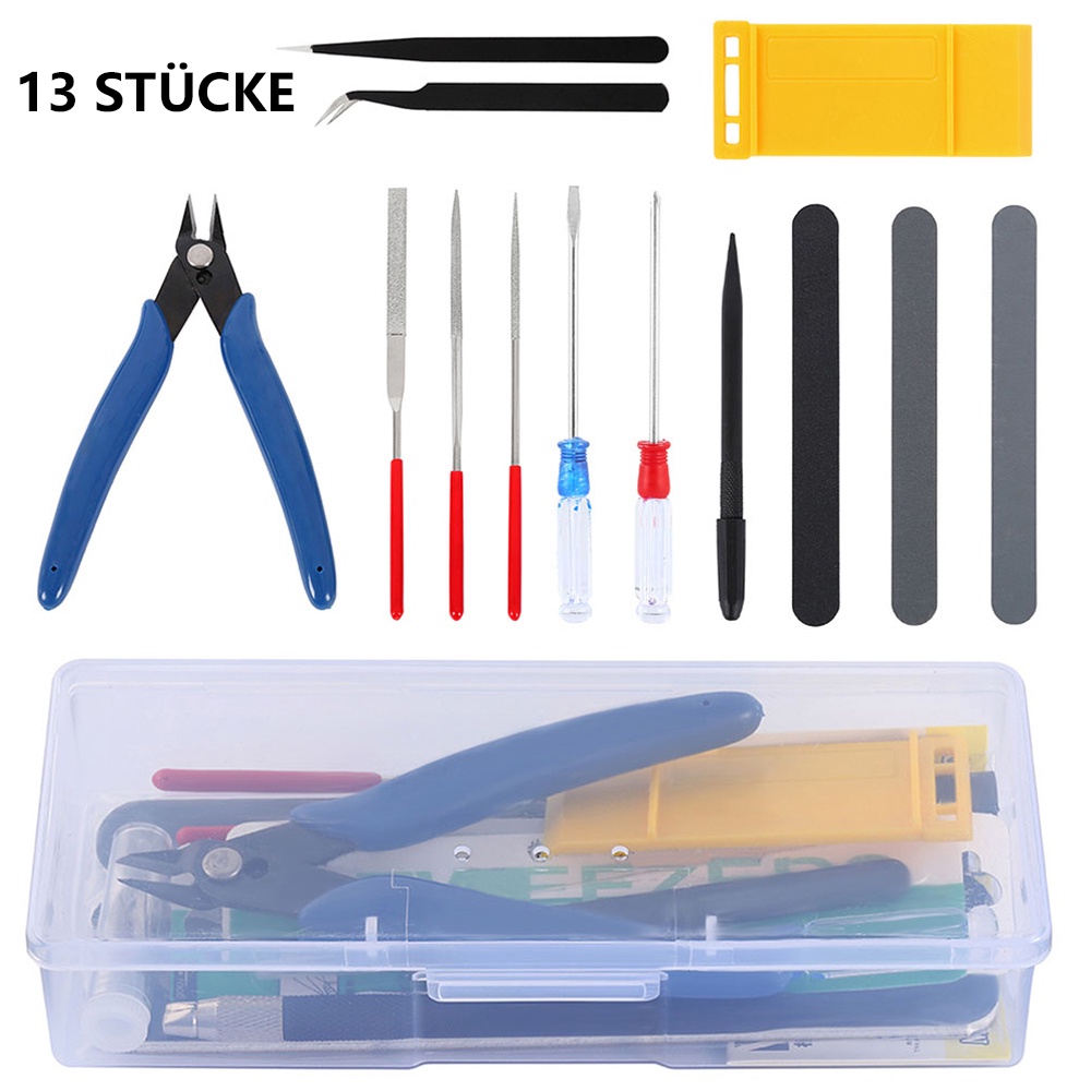 Modeler Basic Tool Set ชุดเครื่องมือสร้างงานอดิเรกแบบพกพาครบชุด Model Fixing DIY Craft kit