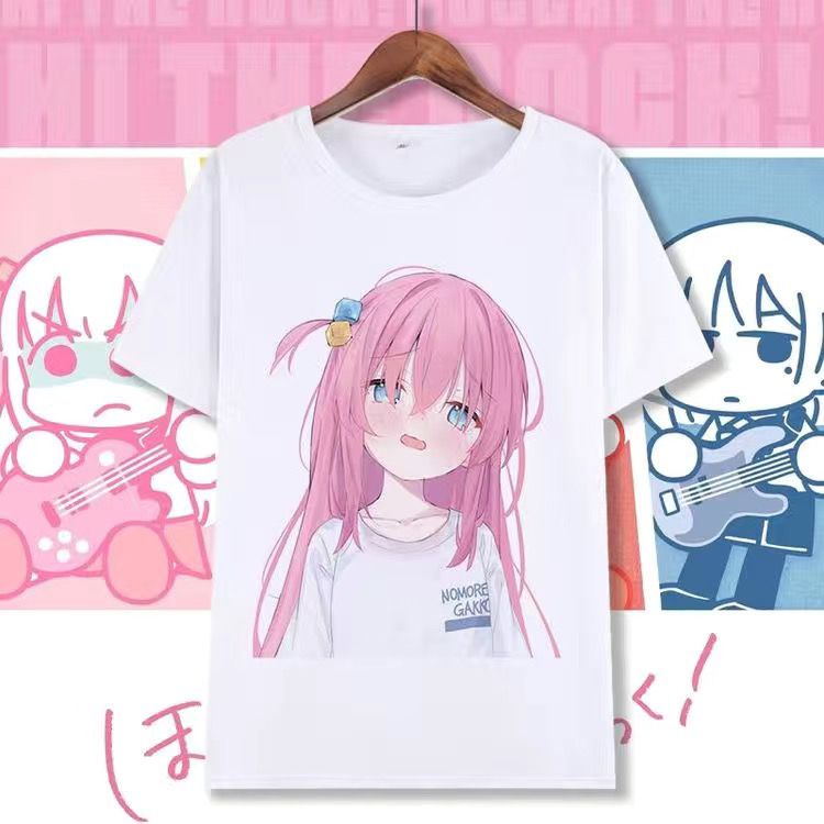 [พร้อมส่ง] S-4xl เสื้อยืดแขนสั้น พิมพ์ลายการ์ตูนญี่ปุ่น Lonely Rock Goto Yili Merchandise ซอสลาย สองมิติ เหมาะกับฤดูใบไม้ผลิ และฤดูร้อน สําหรับผู้ชาย และผู้หญิง