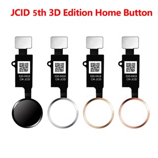 Jc ปุ่มโฮม JCID 5th Generation 3D สายแพ สัมผัสลายนิ้วมือ สําหรับ iPhone 7 7plus 8 8plus