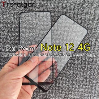 เลนส์กระจกด้านหน้า หน้าจอสัมผัส LCD แบบเปลี่ยน สําหรับ Xiaomi Redmi Note 12 4G 23021RAA2Y 23027RAD4I 23028RA60L