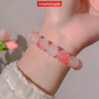 Smartsimple สร้อยข้อมือลูกปัด หลากสี ปรับได้ เครื่องประดับแฟชั่น E6G7