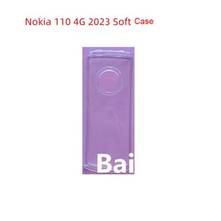 เคสโทรศัพท์ ซิลิโคน TPU นิ่ม แบบใส ปิดด้านหลัง สําหรับ Nokia 110 4G 2023