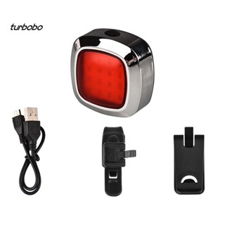 Turbobo ไฟเบรก LED สีแดง ชาร์จ USB สําหรับรถจักรยาน