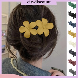 &lt;citydiscount&gt;  กิ๊บติดผม กันลื่น ลายดอกไม้ ผีเสื้อ หรูหรา สีพื้น เครื่องประดับผม