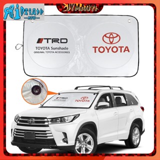 Rto ใหม่ ม่านบังแดดรถยนต์ ป้องกันความร้อน ขนาดใหญ่ พับได้ สําหรับ Toyota TRD