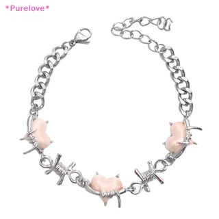 Purelove&gt; ใหม่ สร้อยคอโชคเกอร์ โชคเกอร์ Y2k สีชมพู เครื่องประดับแฟชั่น สไตล์เกาหลี สําหรับผู้หญิง 2023