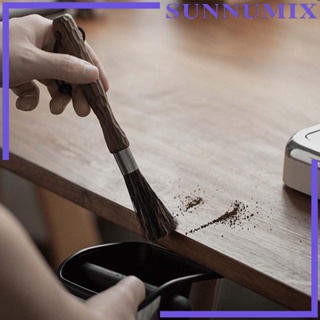 [Sunnimix] แปรงทําความสะอาดเครื่องบดกาแฟ ด้ามจับไม้ ทนทาน พร้อมสายคล้อง สําหรับบ้าน คาเฟ่