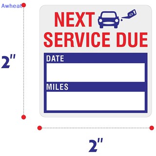 Awheat ใหม่ สติกเกอร์เตือนการบํารุงรักษา เปลี่ยนน้ํามันเครื่อง ทรงสี่เหลี่ยม ขนาด 5*5 ซม. มีประโยชน์ 150 300 ชิ้น