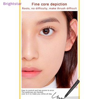 Brightstar ดินสอเขียนคิ้ว ทรงสามเหลี่ยม กันน้ํา สีบลอนด์ น้ําตาล และกาแฟ 3 สี