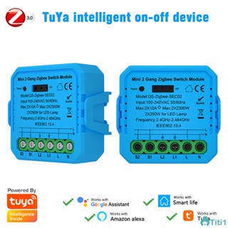 Tuya Wifi/zigbee Blue Lighting Passage สามารถขยายฟังก์ชั่น Diy ของรีโมทคอนโทรลผ่านโมดูลสวิตช์อัจฉริยะ TH1