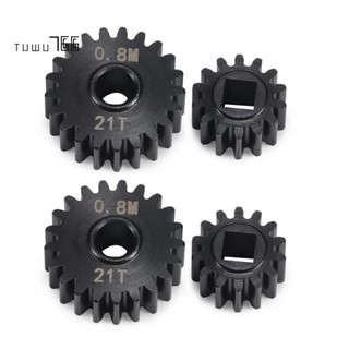 ชุดอะไหล่เกียร์เหล็ก 21T 14T แบบเปลี่ยน สําหรับอัพเกรดรถไต่หินบังคับ 1/10 Axial SCX10 III Capra 4 ชิ้น