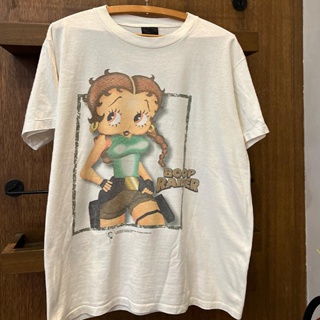 เสื้อยืดแขนสั้น พิมพ์ลายการ์ตูนอนิเมะ Betty Boop Miss Betty Doll Cityboy สไตล์เรโทร สําหรับผู้ชาย และผู้หญิง