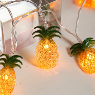 【VARSTR】Pineapple String 20 Lamps Battery Box Bedrooms Christmas Copper Wire Core