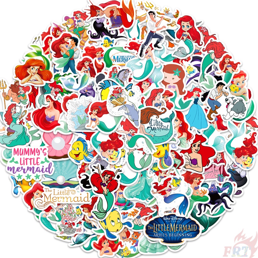 100ชิ้น/เซ็ต ❉ เจ้าหญิงเงือก . สติ๊กเกอร์แอเรียล ❉ DIY แฟชั่นสติ๊กเกอร์กันน้ํา Doodle สติ๊กเกอร์