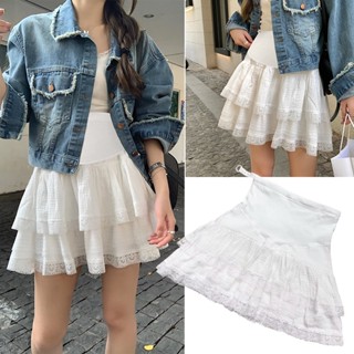 กระโปรงสั้น ผ้าลูกไม้ แบบสองชั้น เข้ารูป ป้องกันแสงสะท้อน เข…