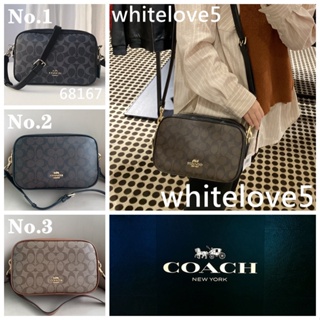 Jes crossbody in signature canvas F68167 F68168 แท้ กระเป๋าสะพายข้าง กระเป๋าผู้หญิง COAC H กระเป๋ากล้อง