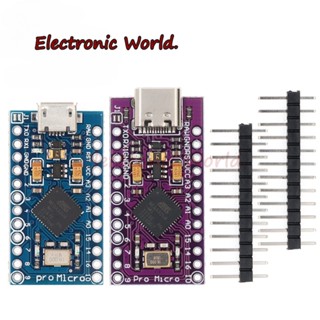 โมดูลไมโคร USB Pro Micro ATMEGA32U4 5V 16MHZ ขนาดเล็ก พร้อมบูทโหลด สําหรับ arduino 2 แถว