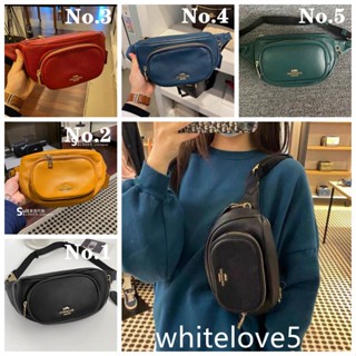 Court Belt Bag 6488 หนังแท้ กระเป๋าคาดอก ผู้หญิง ผู้ชาย COAC H กระเป๋าสะพายข้าง