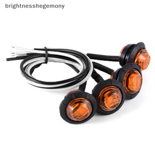 Bgth ไฟหรี่ข้าง Led 3 ดวง สีเหลืองอําพัน 12V 3/4 นิ้ว 1 ชิ้น