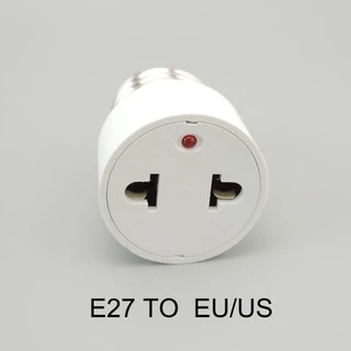 AC US EU UK ถึง E26 E27 แหล่งจ่ายไฟหลอดไฟ LED ผู้ถือฐานซ็อกเก็ตปลั๊กสกรูอะแดปเตอร์แปลงไฟฟ้า TH18B1